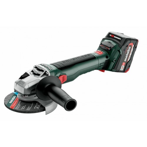 Metabo W 18 LT BL 11-125 Akku-Winkelschleifer mit Akku (18V/2x4,0Ah/125mm) 613052510