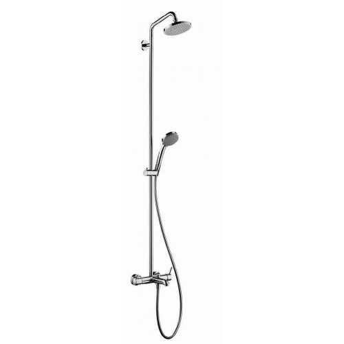 Hansgrohe Croma 100 Showerpipe Wanne Einhebelmischer 27201000