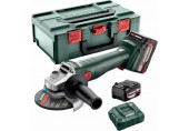 Metabo W 18 L 9-125 Q Akku-Winkelschleifer (18V 2x5,2 Ah)+MetaBox165L 602249650