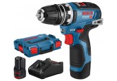 BOSCH GSR 12V-35 FC Akku-Bohrschrauber L-BOXX, 2x akku 3,0 Ah,bohrfutteraufsatz 06019H3001