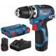 BOSCH GSR 12V-35 FC Akku-Bohrschrauber L-BOXX, 2x akku 3,0 Ah,bohrfutteraufsatz 06019H3001