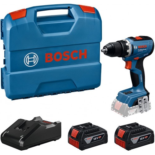 BOSCH GSR 18V-65 PROFESSIONAL Akku-Bohrschrauber, 2× GBA 5.0Ah, L-Case 06019N3232