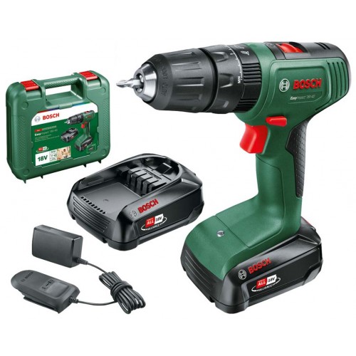 BOSCH EasyImpact 18V-40 (2x1,5Ah)+AL18V-20 Akku-Zweigang-Schlagbohrschrauber 06039D8102