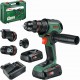 BOSCH AdvancedDrill 18V-80 QuickSnap Akku-Bohrschrauber, 2 x 2,5-Ah-Akku 06039E2004