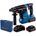 BOSCH GBH 187-LI PROFESSIONAL Bohrhammer mit SDS plus, 2x 5.0 Ah Li-Ion 0611923021