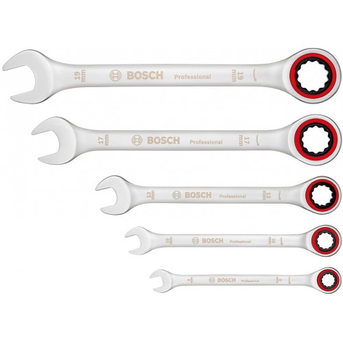 BOSCH Ratschenschlüssel-Set, 5-tlg. PROFESSIONAL 1600A02Z3D