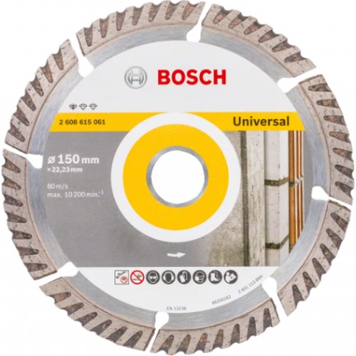 BOSCH Diamant-Trennscheibe Standard für Universal 230 × 22,23 (10er-Pack) 2608615066