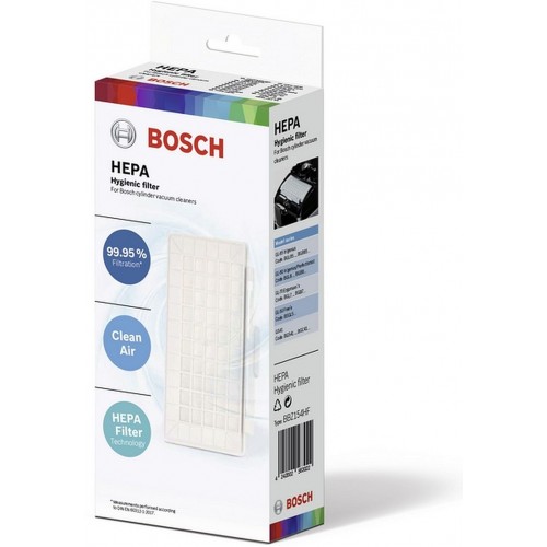 Bosch HEPA Hygienefilter für Allergiker empfohlen Rahmen weiss BBZ154HF