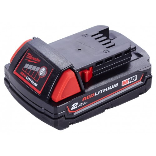 Milwaukee M18 B2 Redlithium Akku (18V/2,0Ah) 4932430062