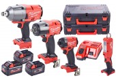 Milwaukee M18 FPP4G3-553X Akku-maschinenset 4933492528