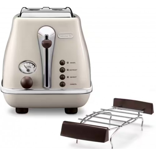 B-WARE DeLonghi Icona Vintage Toaster CTOV2103.BG Ausgepackt!