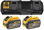 DeWALT DCB132X2-QW Akku-Kit XR FlexVolt Ladegerät DCB132 + 54V 2x9,0Ah