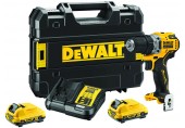 DeWALT DCD701D2-QW Akku-Bohrschrauber (57,5Nm/12V/2x2,0Ah) Tstak