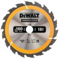 DeWALT DT1931-QZ Kreissägeblatt für Handkreissägen, 160 x 20 mm, 18WZ