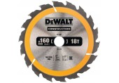 DeWALT DT1931-QZ Kreissägeblatt für Handkreissägen, 160 x 20 mm, 18WZ