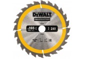 DeWALT DT1934-QZ Kreissägeblatt für Handkreissägen, 165 x 20 mm, 24WZ