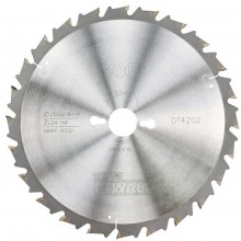 DeWALT DT4202-QZ Sägeblatt 250 x 30mm 24 Zähne TCG 10°