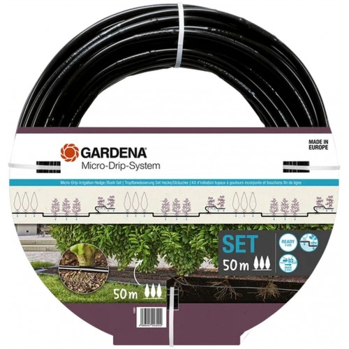 GARDENA MDS Tropfbewässerung Set Hecke/Sträucher 50 m 13501-20