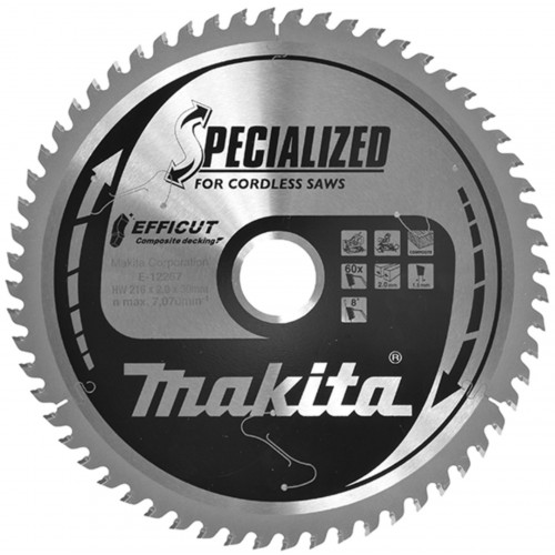 Makita E-12267 Sägeblatt Efficut 216x2x30mm 60Z