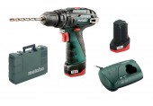 Metabo PowerMaxx Akku-Schlagschrauber (2x2,0Ah/12V) Lader im Koffer 600385500