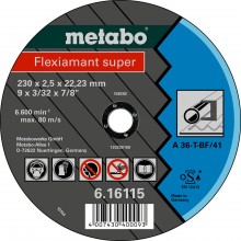 Metabo Flexiamant super 125x2,0x22,23 Stahl, Trennscheibe, gerade 616107000