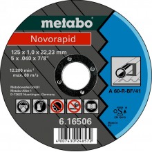 Metabo Novorapid Stahl Trennscheibe 125 x 1,0 x 22,23 mm, 616506000