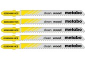 Metabo Stichsägeblätter "clean wood" 74/ 2,5 mm (5st.) 623634000