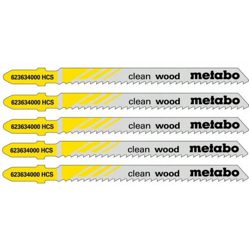 Metabo 5 Stichsägeblätter "clean wood" 74/ 2,5 mm 623634000