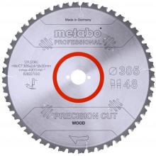 Metabo Sägeblatt "precision cut wood - professional"305x2,4/1,8x30Z48 WZ 5° neg. 62822700