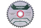 Metabo Sägeblatt Classic 216x30 Z40 WZ 5 ° NEG / B 628652000