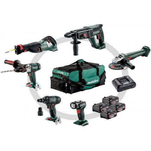 Metabo Combo Set 6.1 Akku-Maschinen im Set (18V/4x4,0Ah) Tasche 685211000