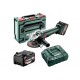 Metabo W 18 7-125 Akku-winkelschleifer (18V/2x4,0Ah/125mm) +MetaBOX 602371510