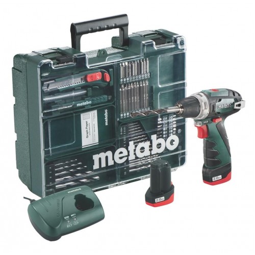 Metabo PowerMaxx BS Basic Akkuschrauber (34Nm/12V/2x2,0Ah) - mobile Werkstatt 600080880