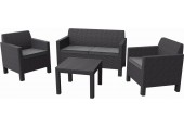 ALLIBERT ORLANDO Lounge-Set 4-tlg., graphit/grau 17202809