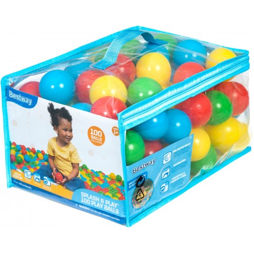 BESTWAY Splash & Play Spielbälle, 100 Stück 52648