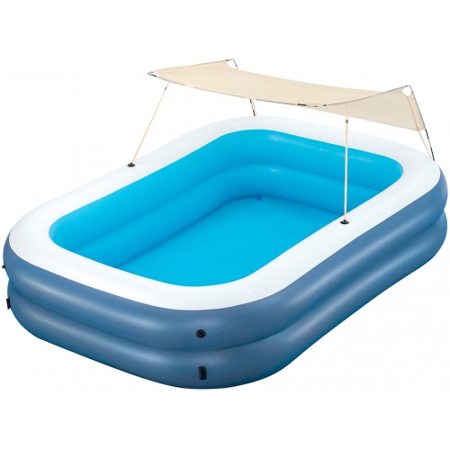 BESTWAY Summer Bliss Family Pool mit Sonnenschutzdach, 254 x 178 x 140 cm 54449