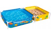 BESTWAY My First Frame Pool mit Sandkasten 213 x 122 x 30,5 cm 561CF