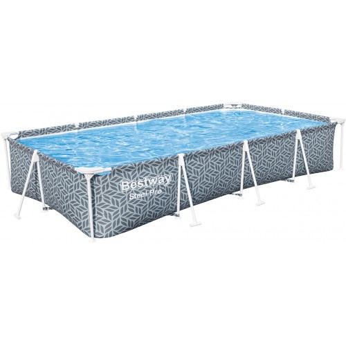 BESTWAY Steel Pro Frame Pool, 366 x 201 x 66 cm, ohne Pumpe 561FT