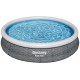 BESTWAY Fast Set Aufstellpool 366 x 76 cm, ohne Pumpe, Rattan-Optik 57443