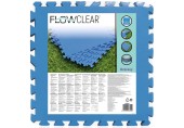 BESTWAY Flowclear Pool-Bodenschutzfliesen-Set, 9 Stück á 50 x 50 cm, blau 58220