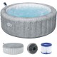 BESTWAY Lay-Z-Spa Bali AirJet Energiespar-Whirlpool, 196 x 71 cm, 6 Personen 6001N