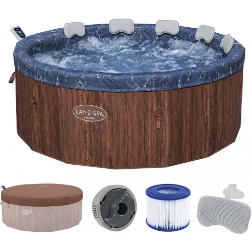 BESTWAY Lay-Z-Spa Toronto AirJet Energiespar-Whirlpool, 190 x 70 cm, 7 Personen 6001W