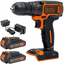 Black & Decker BDCDC18B Akkuschrauber Bohrschrauber Li-Ion (2x1,5Ah/18V) 10,3/30Nm