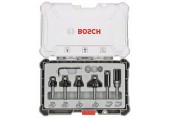 BOSCH Accessories Rand- und Kantenfräser-Set, 8-mm-Schaft, 6-teilig 2607017469