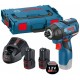 BOSCH Akku-Drehschlagschrauber GDR 12V-110, mit 2 x 3.0 Ah Li-Ion Akku, L-BOXX 06019E0005