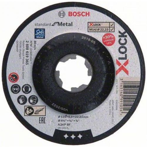 BOSCH X-LOCK Schruppsch.115x6mm SfM gek. 2608619365