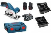 BOSCH GKS 12V-26 PROFESSIONAL Akku Kreissäge mit 2 x 3,0 Ah Li-Ion Akku, L-BOXX 06016A1005