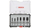 BOSCH Accessories Nutfräser-Set, 6-mm-Schaft, 6-teilig 2607017465