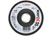 BOSCH Fächerschleifscheibe X571 Best for Metal, gewinkelt, 115 mm, K 120, Fiber 260861920