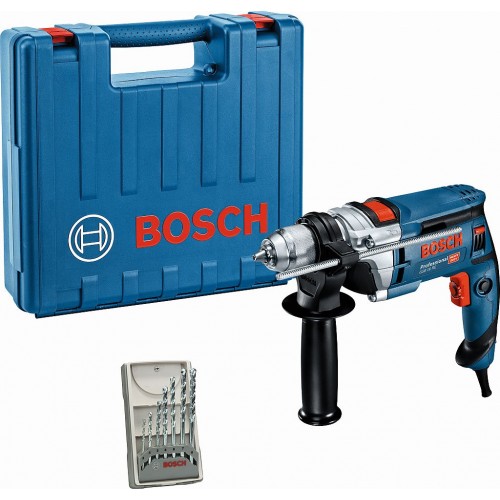 BOSCH GSB 16 RE PROFESSIONAL Schlagbohrmaschine + Mauerwerkbohrer-Set 060114E501